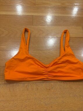 Frankie's Bikinis Orange Wireless Swim Bralette